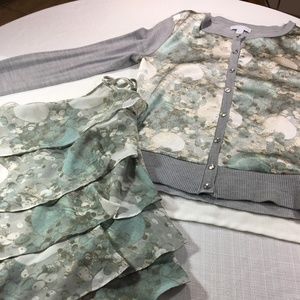 New York & Company 2 Piece Top Sweater Cami Set XS